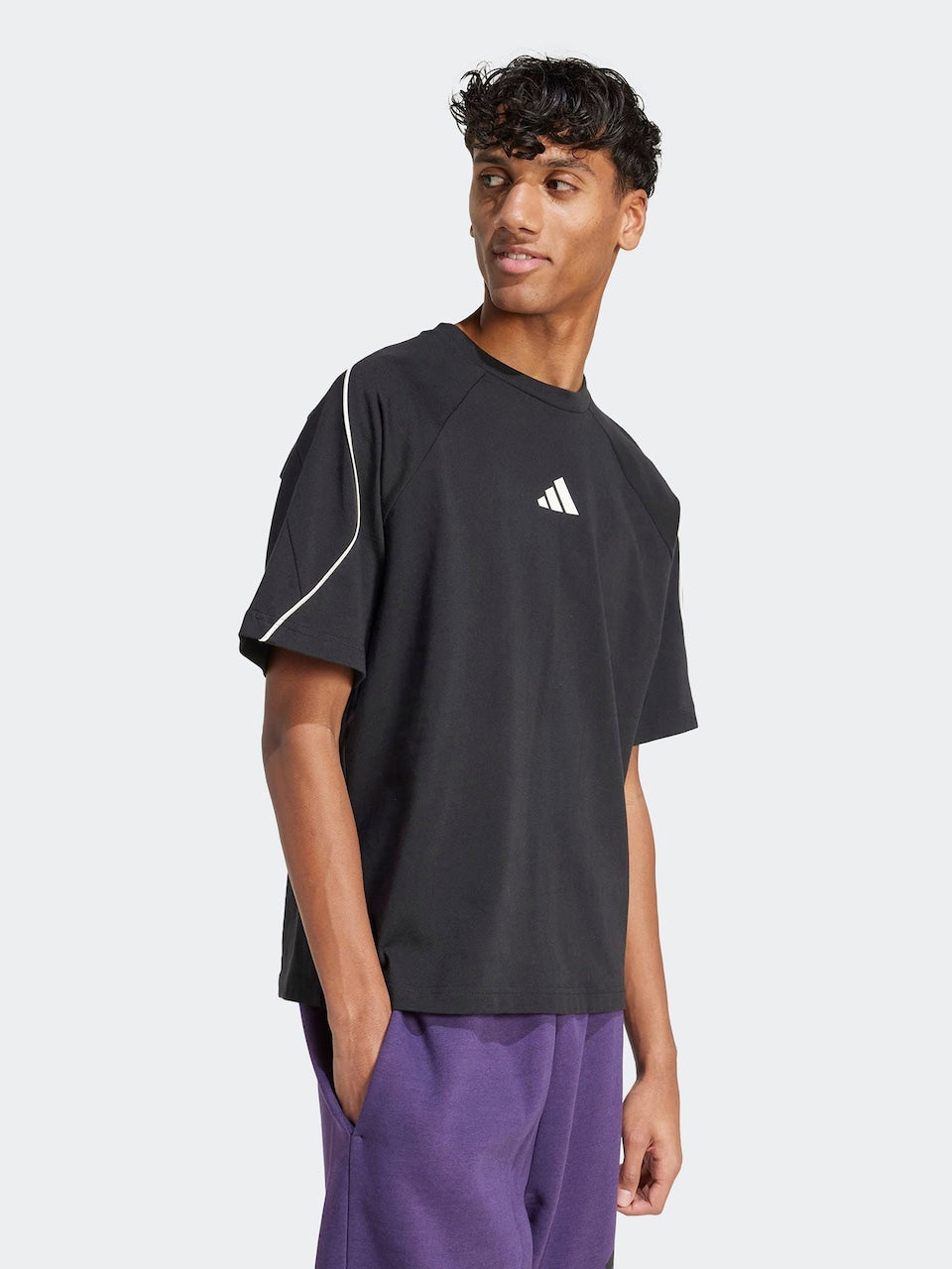 adidas Performance
STADIUM TEE - Print T-shirt - black owhite