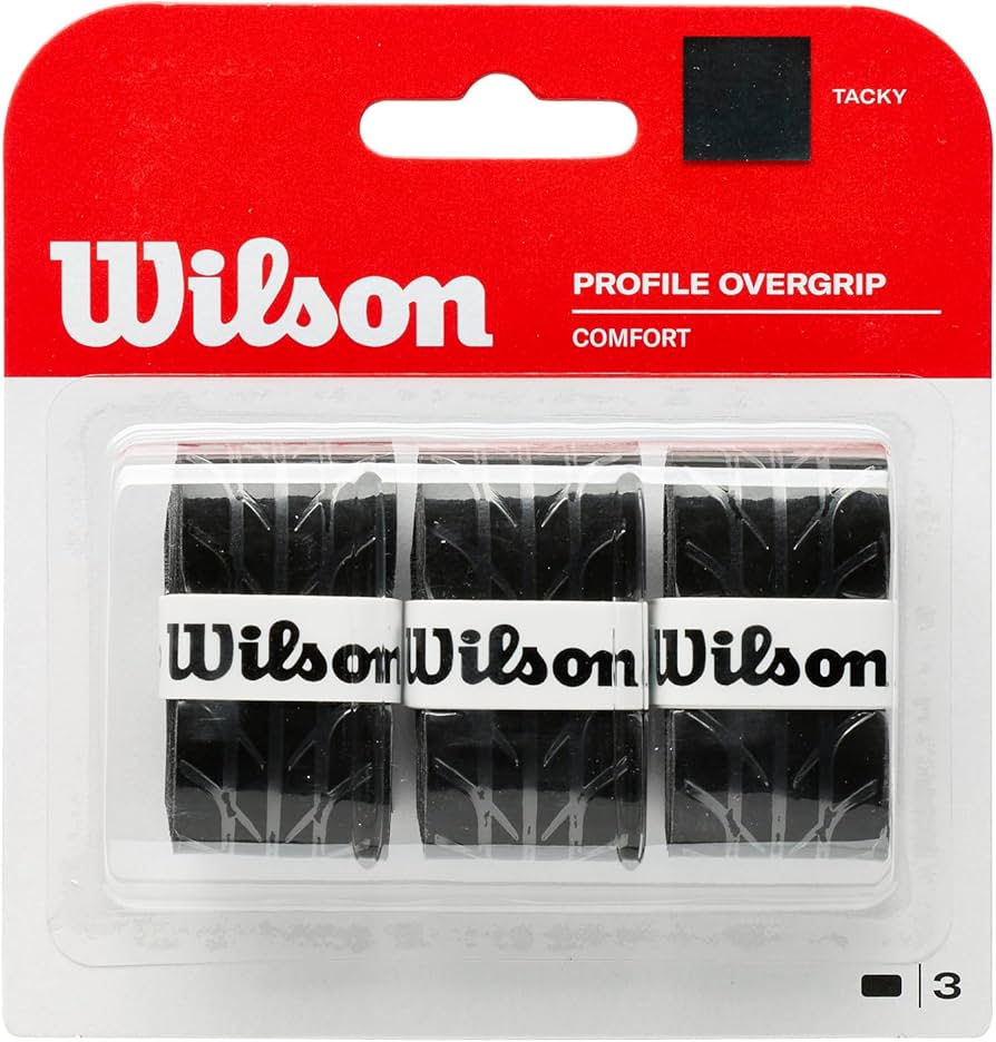 Wilson Profile Overgrip (Pack of 3) — Black