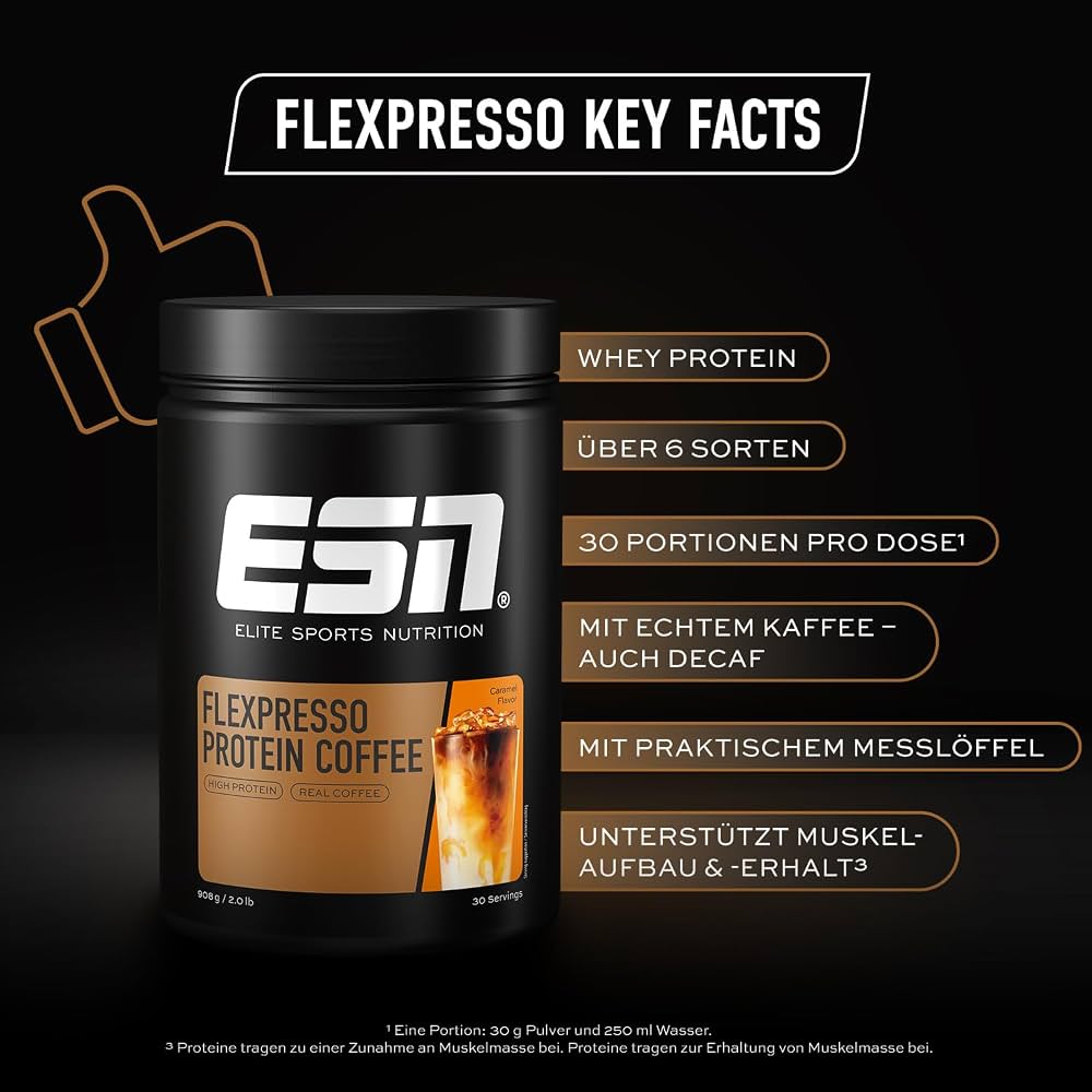 ESN Flexpresso Protein Coffee — Caramel Flavour