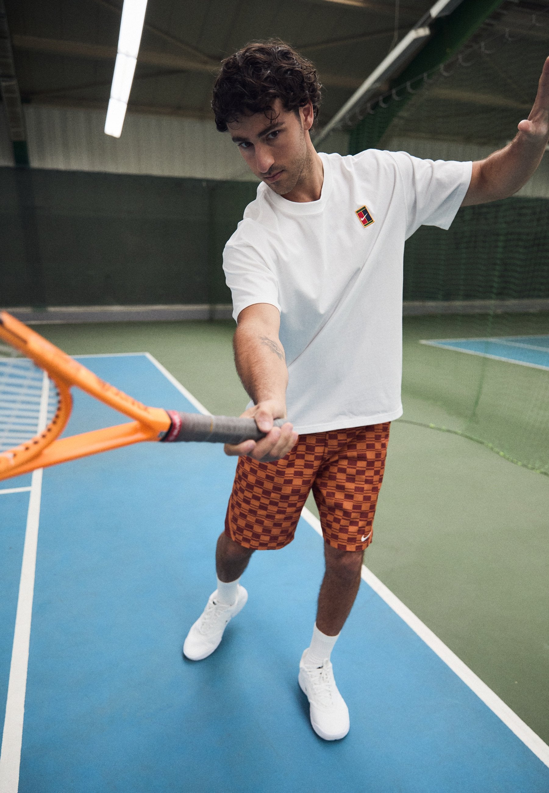 NIKECOURT TEE - T-Shirt basic - white
