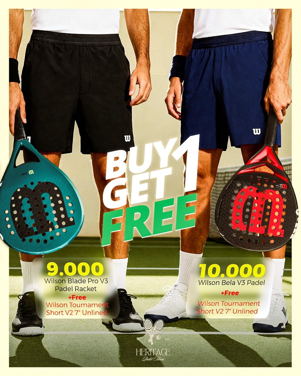 Wilson Bela V3  Padel + Free Wilson Short
